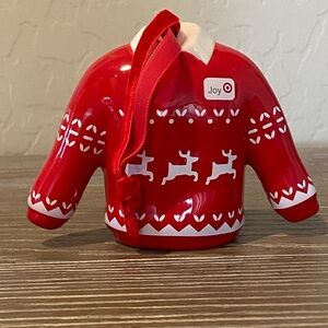 Target Wondershop Bullseye Sweater "Joy" Ceramic Ornament